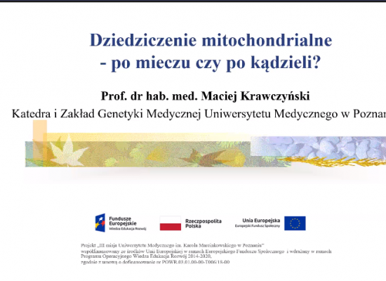 Wykład Uniwersytet Medyczny w Poznaniu 